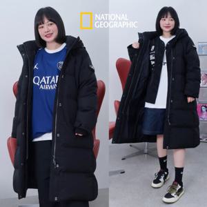내셔널지오그래픽 [택가 439,000원) 여성 카이만 프로 롱기장 구스 다운 점퍼 N244WDW160