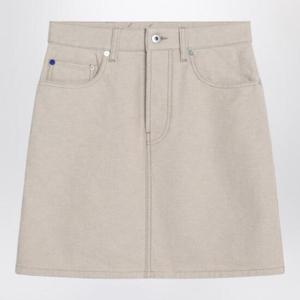 BURBERRY Beige mini skirt in denim 8105522165408/Q_BURBE-C2524