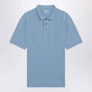 PRADA 면 소재의 페리윙클 컬러 폴로 셔츠 UJN851WMO16JM/Q_PRADA-F0237