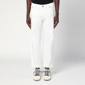 PT TORINO DENIM White cotton trousers C5RP05B0OA1410/Q_PT01-CH59