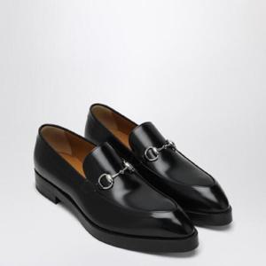 GUCCI Black moccasin with buckle 812133AAEAK/Q_GUC-1000