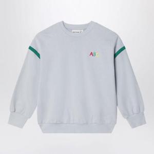 MINI RODINI 오가닉 코튼 소재의 회색 스웨트셔츠 2472011697CO/XH_MIRO-GR
