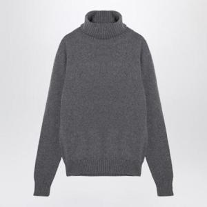 AMI PARIS 라이트 그레이 캐시미어 터틀넥 점퍼 HKS457005/XH_AMI-052