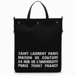 SAINT LAURENT 검은색 캔버스 소재의 노스/사우스 토트백 710264FAA5E/XF_YSL-1031