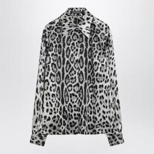 DOLCE&GABBANA 레오파드 프린트 실크 셔츠 F5R64TIS1WT/Q_DOLCE-HI13N