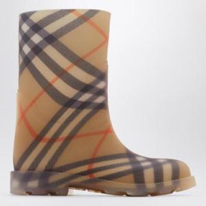 BURBERRY 베이지 마시 체크 고무 부츠 8089242160133/XH_BURBE-B9368