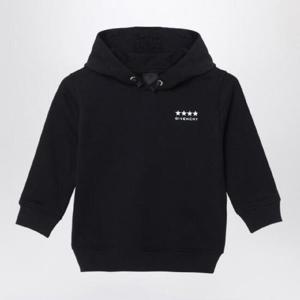 GIVENCHY 로고가 있는 검은색 후드티 H30543-BCO/XH_GIV-09B