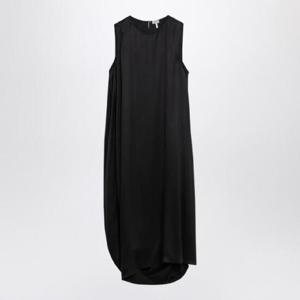 LOEWE Draped black dress in silk S540Y09XRWSI/Q_LOEW-1100