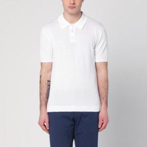 ROBERTO COLLINA White polo in cotton RB10024RB10/Q_ROBER-01