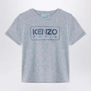 KENZO 로고가 있는 회색 코튼 티셔츠 K60741-BCO/XH_KENZO-A29