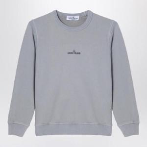 STONE ISLAND 로고가 있는 회색 코튼 스웨트셔츠 811662121/XH_STONE-V0064