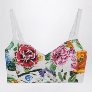 DOLCE&GABBANA Floral print bralette top F7T18THS5S5/Q_DOLCE-HA5KU