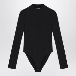 BALENCIAGA Black nylon bodysuit 8075434E6B2QBALEN-1000