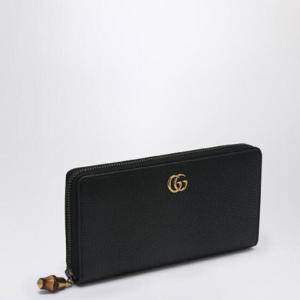 GUCCI 대나무 디테일이 들어간 검은색 지퍼 지갑 739499AABXM/Q_GUC-1000