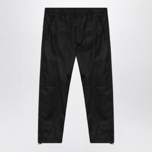 PRADA 로고가 있는 블랙 리나일론 팬츠 SPH661WQ8/Q_PRADA-F0002