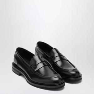 DOLCE&GABBANA 블랙 브러시드 레더 로퍼 A30267A1203/Q_DOLCE-80999
