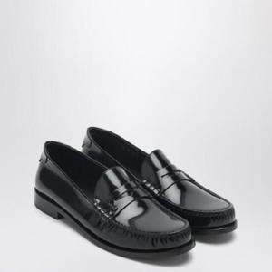 SAINT LAURENT Black patent leather loafer 670231AAA7R/Q_YSL-1000