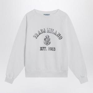 PRADA White sweatshirt with logo 134716OOO16V5/Q_PRADA-F0009