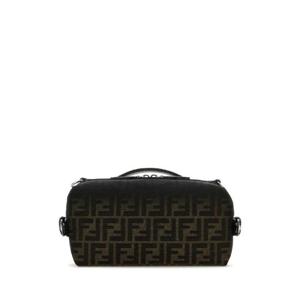 FENDI Embroidered fabric small Fendi Siesta FF Eclissi handbag 7VA639APD8 F0L3T