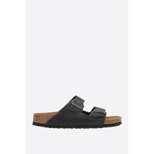 BIRKENSTOCK 아리조나 BS 오일드 레더 플랫 샌들 (Narrow Fit) 752483BLACK