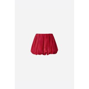 PINKO 카드릭 플리츠 팝린 미니 벌룬 스커트 105183A2LDRA1