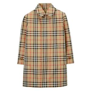BURBERRY CHILDREN 가바딘 리버시블 오버코트 8069328A7028