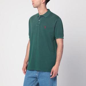 POLO RALPH LAUREN Washed forest green cotton polo 710850860050CO/R_POLOR-WF