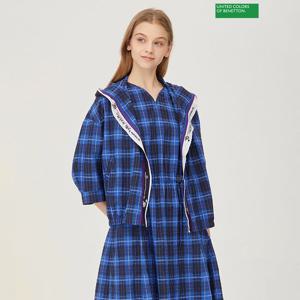 [베네통] 가니 체크 블라우스 BABL75431