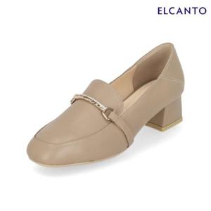 엘칸토  (LCWD62U313) 여성 베이직 보석 장식 로퍼 힐 4cm