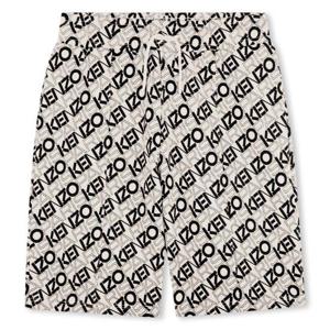 [겐조키즈][ESSENTIALS] 로고 올오버 코튼 버뮤다 반바지 Z255AFP713