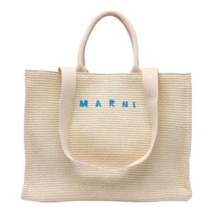 Marni 로고 자수 우븐 토트 백 SHMQ0034U1P3860 00W11 TP934648790