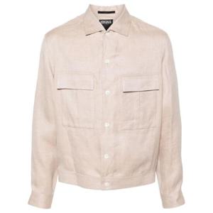 25 SS Zegna 오아시 리넨 오버셔츠 UDV13A7SOT41 TP432773101