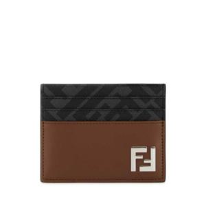 FENDI Multicolor leather and canvas cardholder 7M0164AFF2 F1SCD