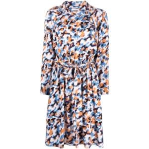 25 SS 겐조 아트 프린트 드로스트링 미디 드레스 FC52RO0709P4 TP432130823
