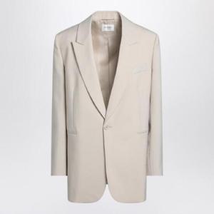 SAINT LAURENT 베이지색 울 싱글브레스트 재킷 823003Y2L82/Q_YSL-2630