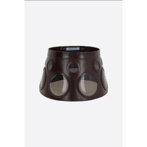 PRADA Soft Lux leather and plexiglass visor 1HV0292HHUF0003