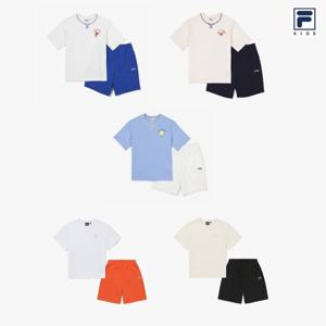 [휠라키즈]휠라키즈 반팔 반바지 상하세트 균일가 모음-FK2FSH2001X FK2FSF2301X