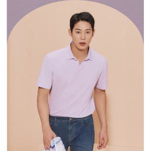 [피에이티]남성 베이직 오픈카라 티셔츠 QK35131