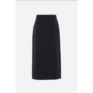 THE ROW Matias pencil skirt in wool blend 5485W1973BLK