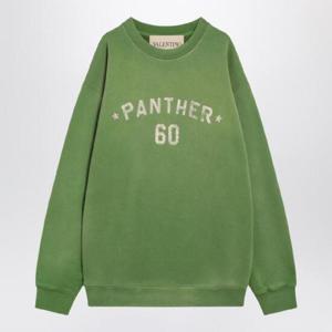 VALENTINO Crew neck sweatshirt Chez  green 7V3MF29NAYH/R_VALE-9LR