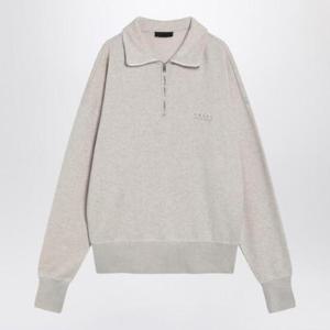 PRADA Natural coloured cotton polo with zip UJL39COOO17IP/R_PRADA-F0018