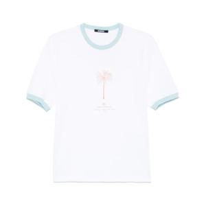 자크뮈스 반팔 티셔츠 25E255JS281 2463 1JA PALM TREE WHITE BL