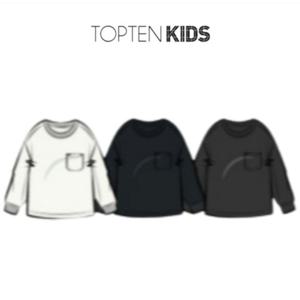 [탑텐키즈]MKF5TS3905 공용 에센셜USA 코튼 포켓티셔츠