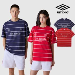 [엄브로] [UMBRO X MOONSUN] 블록코어 스트라이프 반팔 티셔츠 UQ221CRS42