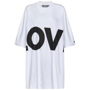Moschino Love 프린트 오버사이즈 드레스 242DJ04085442 1001 TP942330433