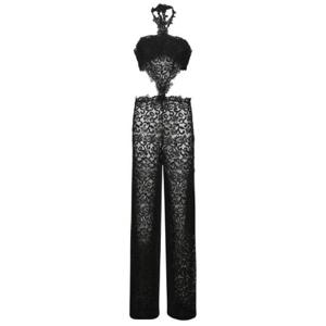 Ermanno Scervino 홀터넥 레이스 디테일 점프수트 D464P604HGJ 95708 BLACK TP942393931