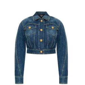 발망 크롭 페이디드 데님 재킷 EF1TC180DF65 6KD TP936285085