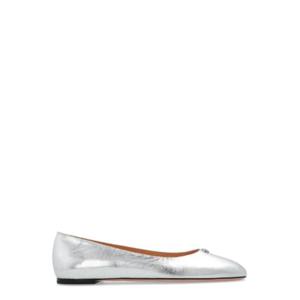 Bally 엠블럼 메탈릭 마감 발레리나 플랫 WA0507VT011 U703 TP942513771