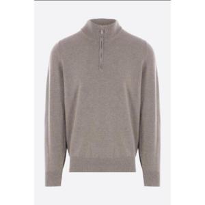 BRUNELLO CUCINELLI half zip sweater in cashmere M2200124CNZ43