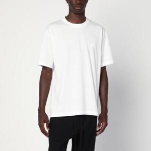 ADIDAS Y-3 White cotton T shirt with logo JD9829CO/R_ADIDY-CW